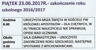 Zakończenie roku
