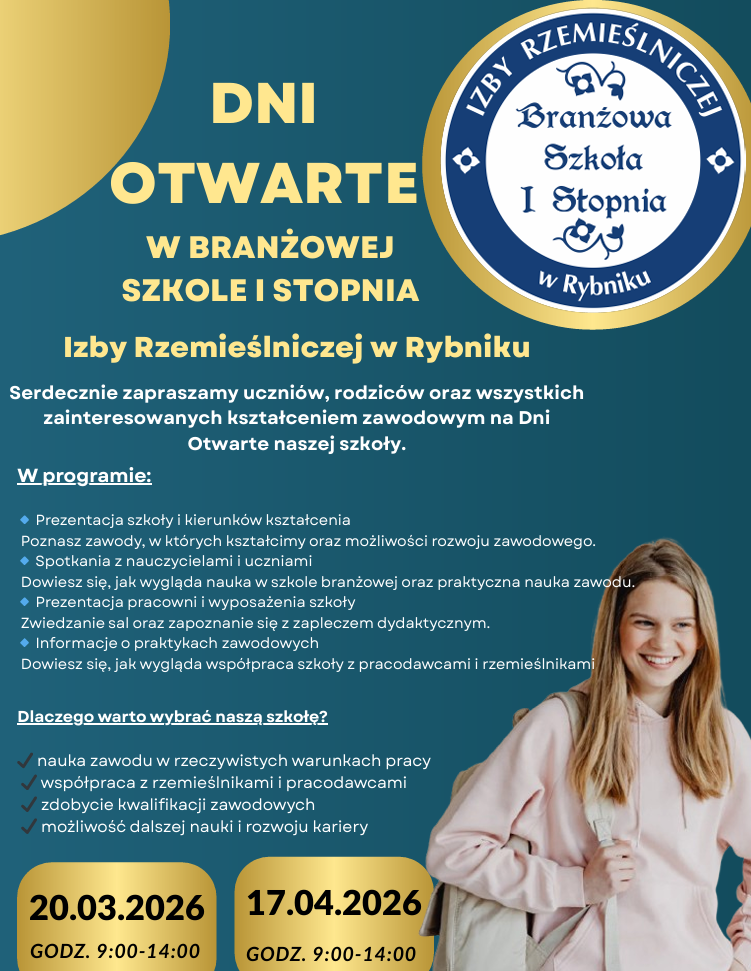 UWAGA ÓSMOKLASIŚCI – DNI OTWARTE