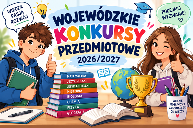 WOJEWÓDZKIE KONKURSY PRZEDMIOTOWE W ROKU SZKOLNYM 2026/2027